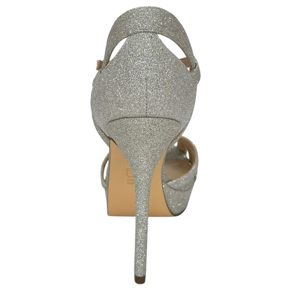 Nina Samara Dark Silver Glitterati Womens Heels Size 8M - Picture 4 of 12